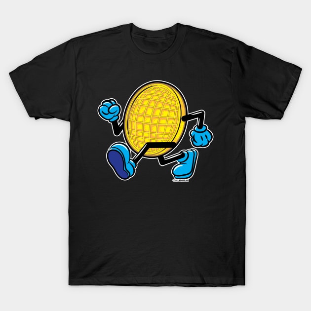 Waffle Mascot strutting by T-Shirt by eShirtLabs